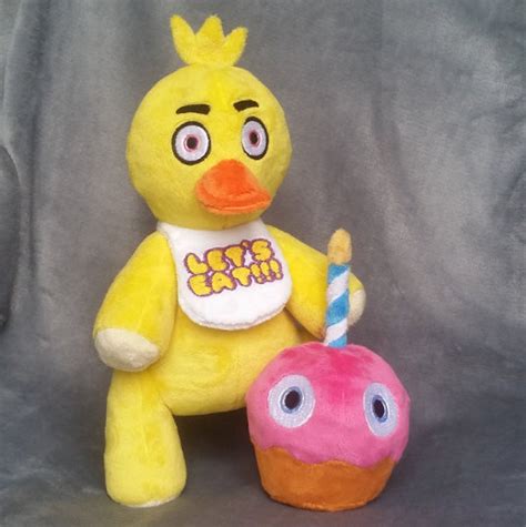FNAF Inspired Jointed Plush Chica/Cupcake | Etsy