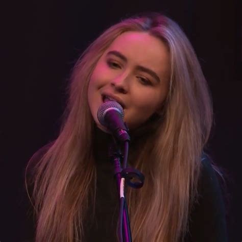 Sabrina Carpenter singing Thumbs. Click the Instagram link to watch ...