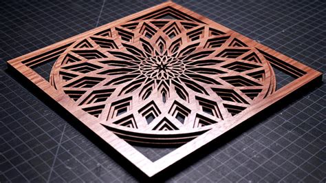 How to Make Layered Geometric Art with a Laser Cutter - YouTube