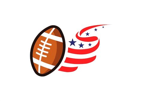 Premium Vector | American football logo design template