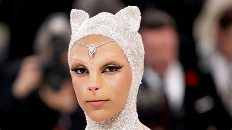 Doja Cat dresses up as Karl Lagerfeld's cat for Met Gala debut