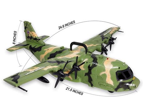 Giant C130 Bomber Army Airplane Toy for Kids - Air Force Combat ...