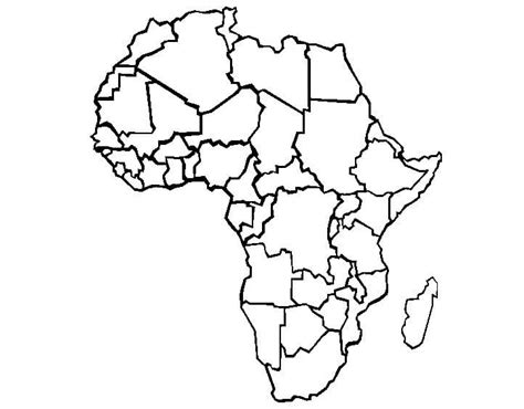 Africa Map Coloring Page - vrogue.co
