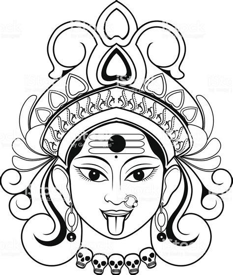 Maa Durga Coloring Pages