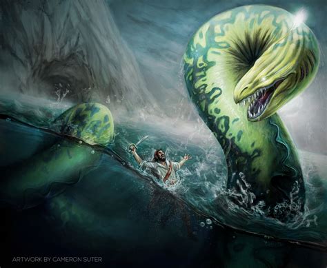 Sea Serpent Cover Art, Cameron Suter on ArtStation at https://www ...