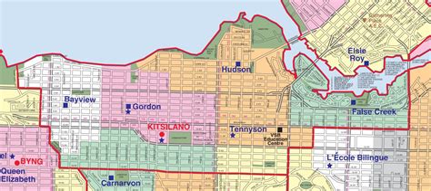 Vancouver school boundary map - Vancouver school district boundary map (British Columbia - Canada)