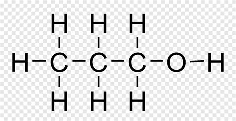 1-Propanol Lewis structure Structural formula Butanol, angle, white png | PNGEgg