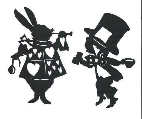 mad hatter silhouette - Google Search | Illustration de chat, Alice au pays des merveilles ...