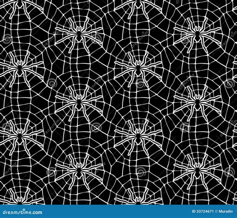 Seamless Spider Web Pattern Stock Image - Image: 33724671