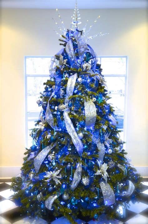 Christmas Tree Ideas With Blue Lights - DIY Home And Decorations | Blue christmas tree ...