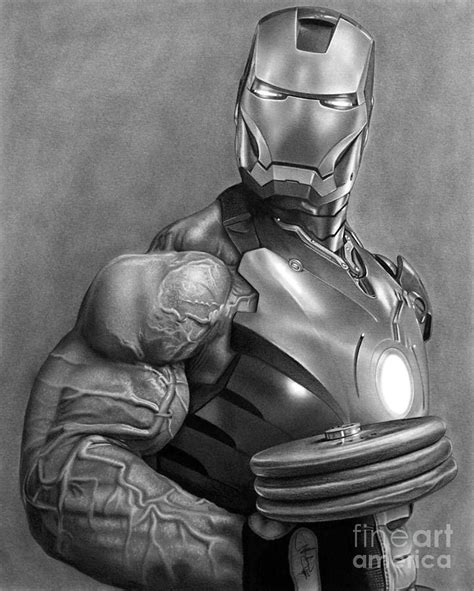 Git Sum. Iron Man Drawing by Dubbyoo - Fine Art America