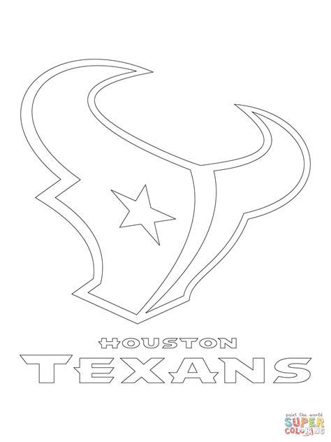 Houston Texans Logo coloring page | Free Printable Coloring Pages