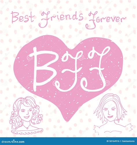 Best Friends Forever. Hand Lettering Quote, BFF Letters In Shape Of ...