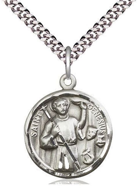 St Genesius of Rome Medal Patron Saint of Actors Saint - Etsy