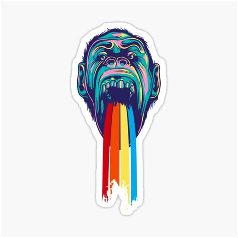 "Gorilla, street art, art, graffiti, gift idea" Sticker for Sale by ...