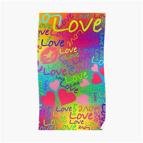 "DESIGN OF LOVE LETTERS" Poster for Sale by kamikrison | Redbubble