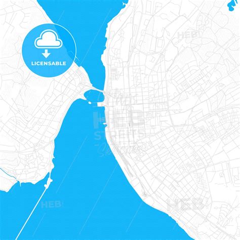 Östersund, Sweden PDF vector map with water in focus - HEBSTREITS Sketches | Map vector, Map ...