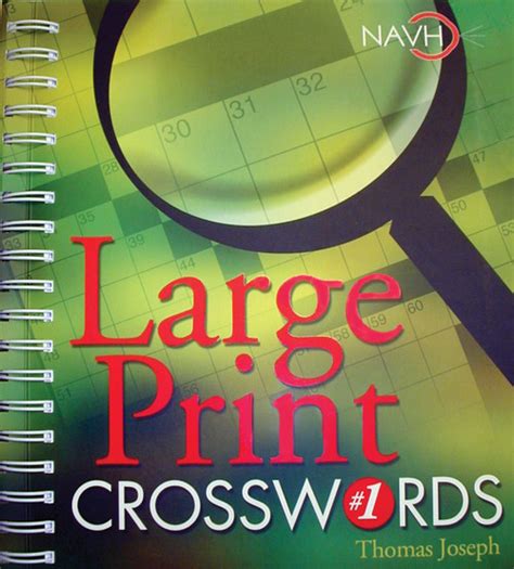 Large Print Crossword Puzzle Books | Independent Living Aids