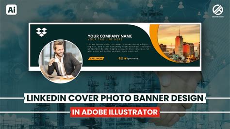 LinkedIn Banner Design in Adobe Illustrator - YouTube