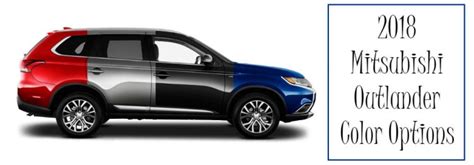 The 2018 Mitsubishi Outlander Exterior Color Options | D&E Mitsubishi