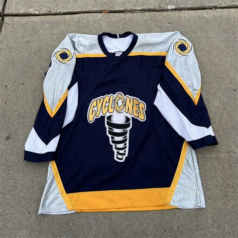 Vintage cyclones hockey jersey Nice essential Size... - Depop