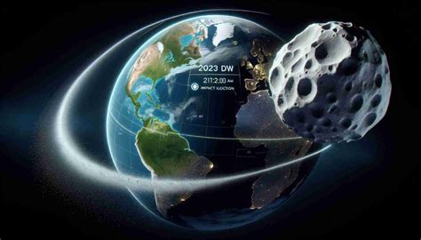 Where will 2023 DW hit Earth?