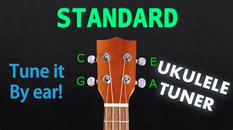 UKULELE Tuner - STANDARD Soprano Tuning - YouTube