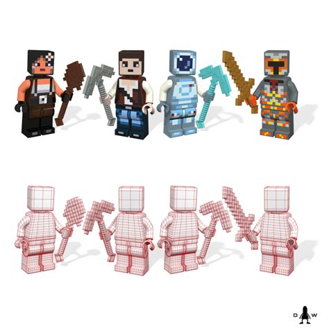 Lego Minecraft Figures Skin Pack2 by Darren Walker at Coroflot.com