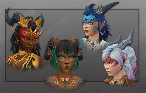 Dracthyr Female Visage Form Head Art - World of Warcraft: Dragonflight Art Gallery Big Dragon ...