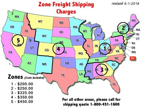 Usps Shipping Zone Map