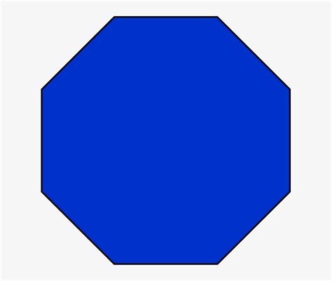 Blue Octagon - Octagon Shape With Color - 617x616 PNG Download - PNGkit