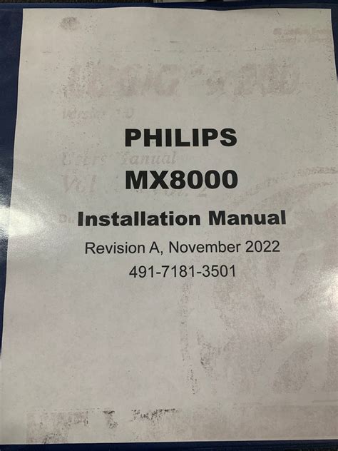 PHILIPS MX8000 INSTALLATION MANUAL – Puma Export, Inc.