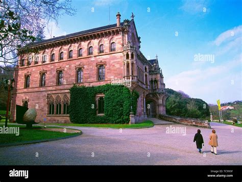 Marques de Comillas palace. Comillas, Cantabria, Spain Stock Photo - Alamy