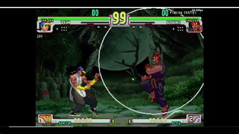 Hopping over Akuma Raging Demon SF3 Third Strike - YouTube