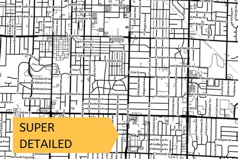 Printable Map of Springfield Missouri United States With | Etsy