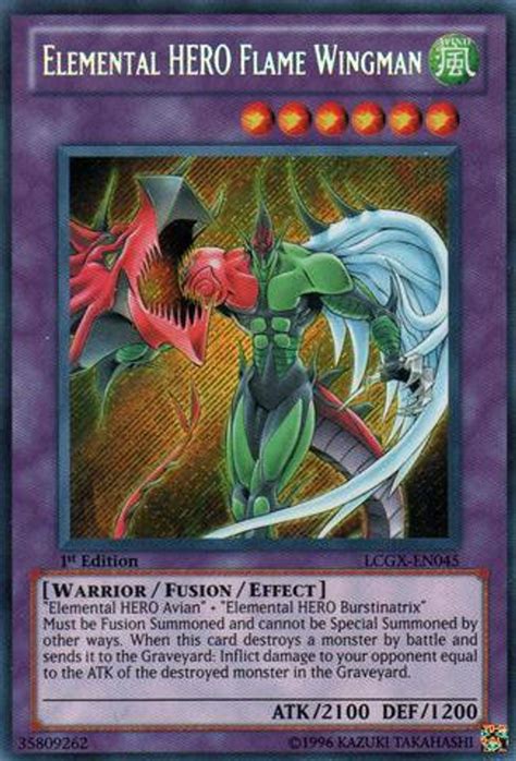 YuGiOh GX Legendary Collection 2 Single Card Secret Rare Elemental HERO ...