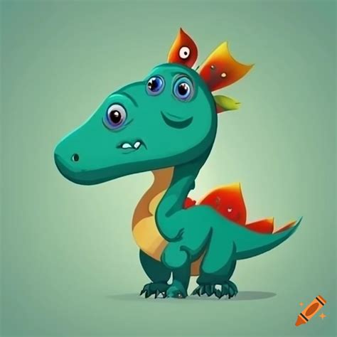 Cartoon dinosaur for children
