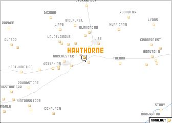 Hawthorne (United States - USA) map - nona.net