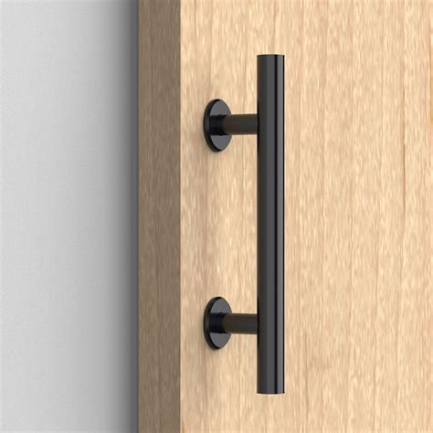 Barn Door Pull Handle Set Matte Black | Rolltrak