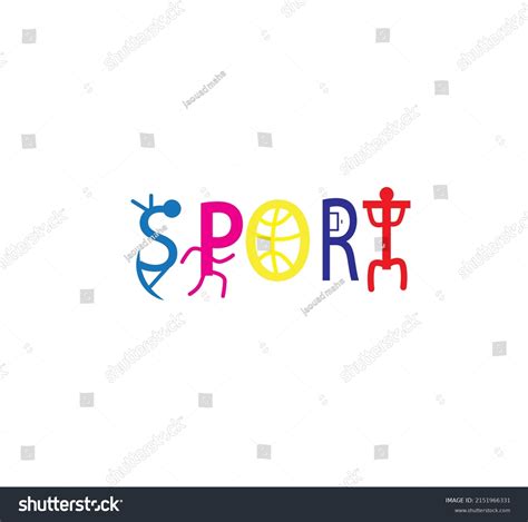 Design Word Sport Logo Letters Wonderful Stock Vector (Royalty Free) 2151966331 | Shutterstock