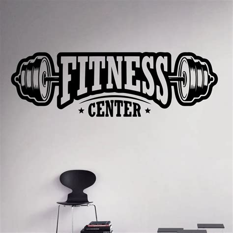 Aliexpress.com : Buy Fitness Center Wall Decal Workout Gym Vinyl Sticker Healthy Lifestyle Home ...