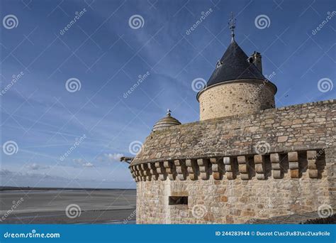 Architecture of Mont Saint Michel Stock Photo - Image of coast ...