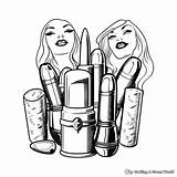 Lipstick Coloring Pages  Free & Printable sketch template