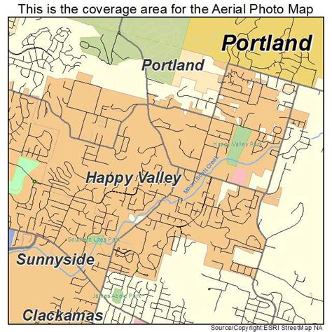 Aerial Photography Map of Happy Valley, OR Oregon