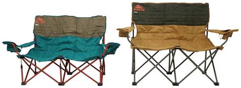 Kelty Low Loveseat Camp Chair - 13-1/2" Tall Seat - Light and Dark Brown Kelty Camping Chairs KE74AR