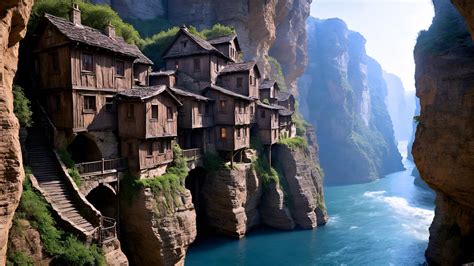 Cliff Dwellings #02 by AI-Postcards on DeviantArt