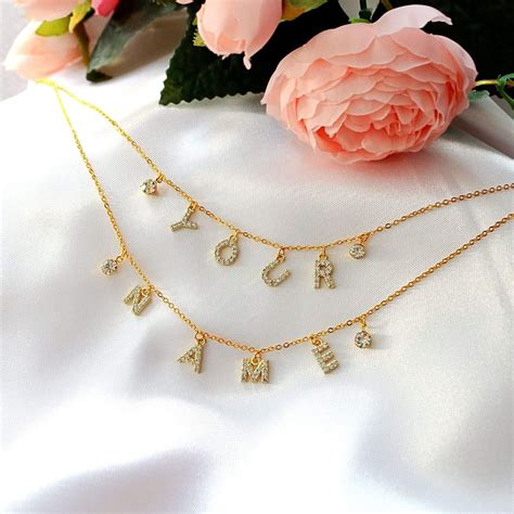 Custom Letters Necklace - 24K Gold ⋆ DIVINE DULCET