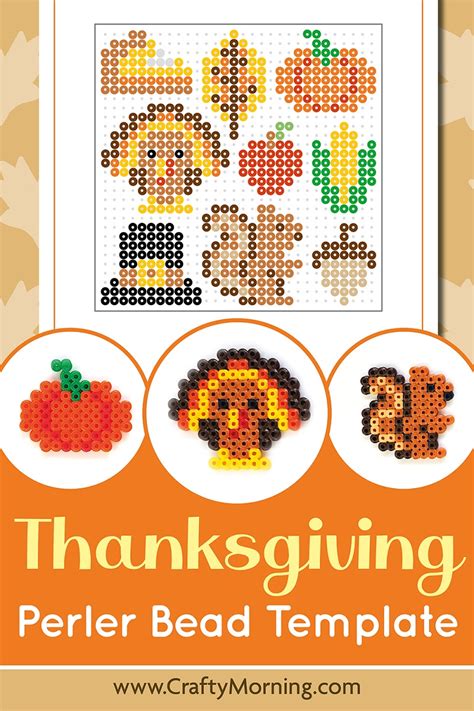 Thanksgiving Perler Bead Patterns - Crafty Morning