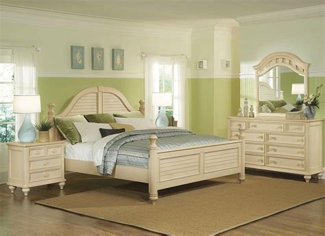 Antique White King Bedroom Furniture | Real Estate Furniture | White ...