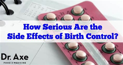 6 Serious Birth Control Pills Side Effects (Read #3) - Dr. Axe